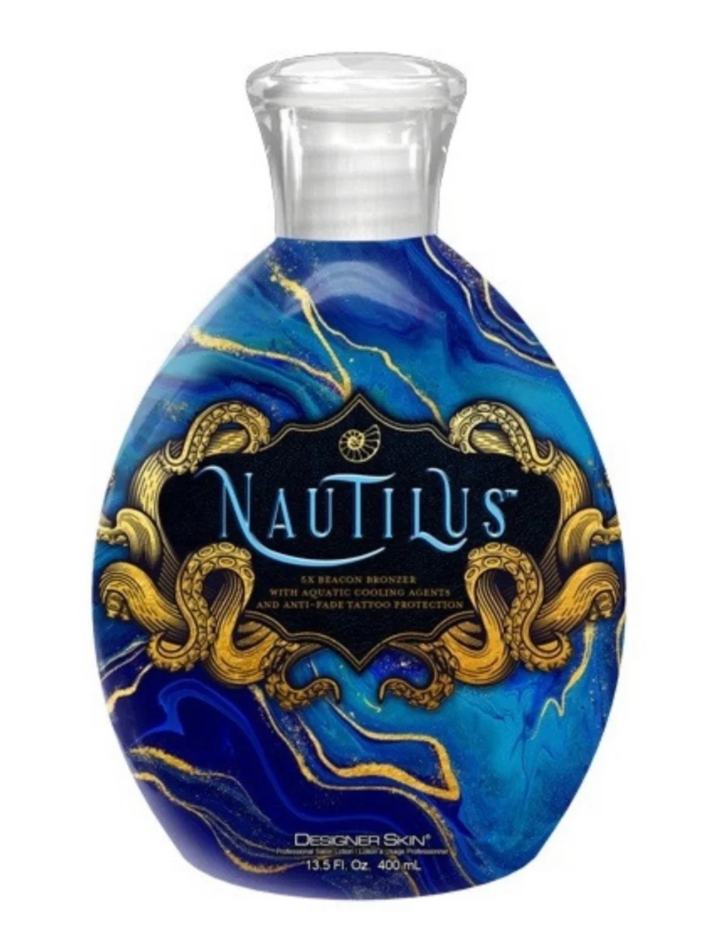 Designer Skin Nautilus Indoor Bronzer Tanning Lotion 13.5 fl oz Blue/Gold